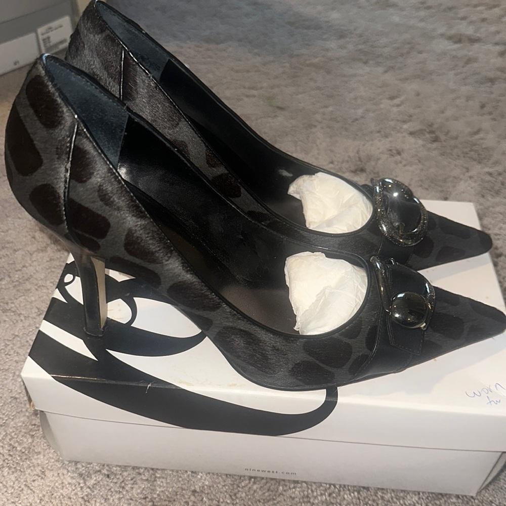 Nine West textured heels